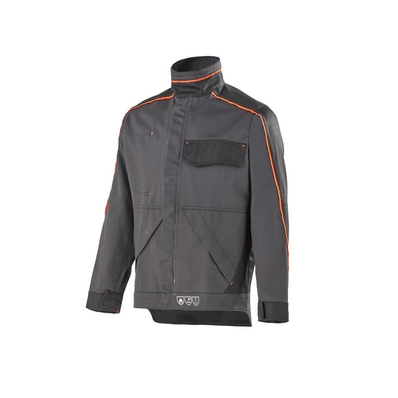 Blouson konekt classe 2 blouson konekt 2 gris charcoal/noir t6 entre 4 et 6 blouson coton / polyester 6 400 - 500 g t6 1 pièce(s) gris charcoal / noir