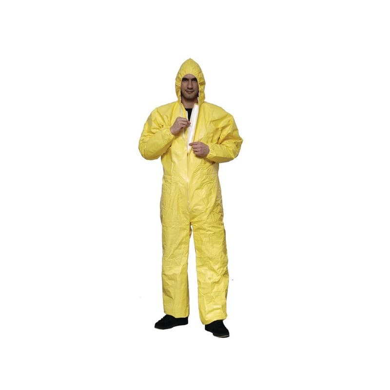 Combinaison tychem c combinaison tychem c jaune t2-m m jaune combinaison polyéthylène 1 pièce(s) - segetex eif
