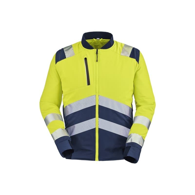 Blouson haute visibilité teddy alpilles entre 4 et 6 3xl 100 - 200 g polyester blouson 1 pièce(s) blouson teddy alpilles manches amovibles jaune/bleu