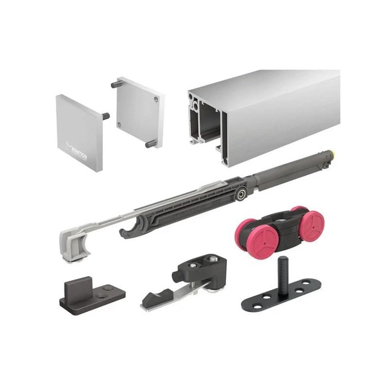 Ensembles saf-slim 1 kit(s) kit complet ferrure coulissante saf-slim alu anodisé naturel - mantion sas