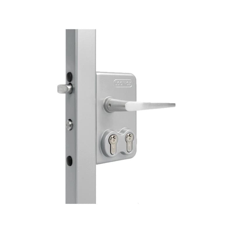 Serrures à double cylindre ldkz d1 1 pièce(s) serrure double cyl. portail battant profil carré de 40 mm - locinox