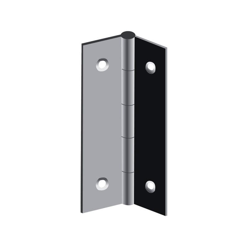 Charnières rectangulaires à noeud roulé 90 mm 50 mm charn. rectangulaire à nœud roulé acier décapé p. f. 90x50mm 1 pièce(s) acier décapé - monin