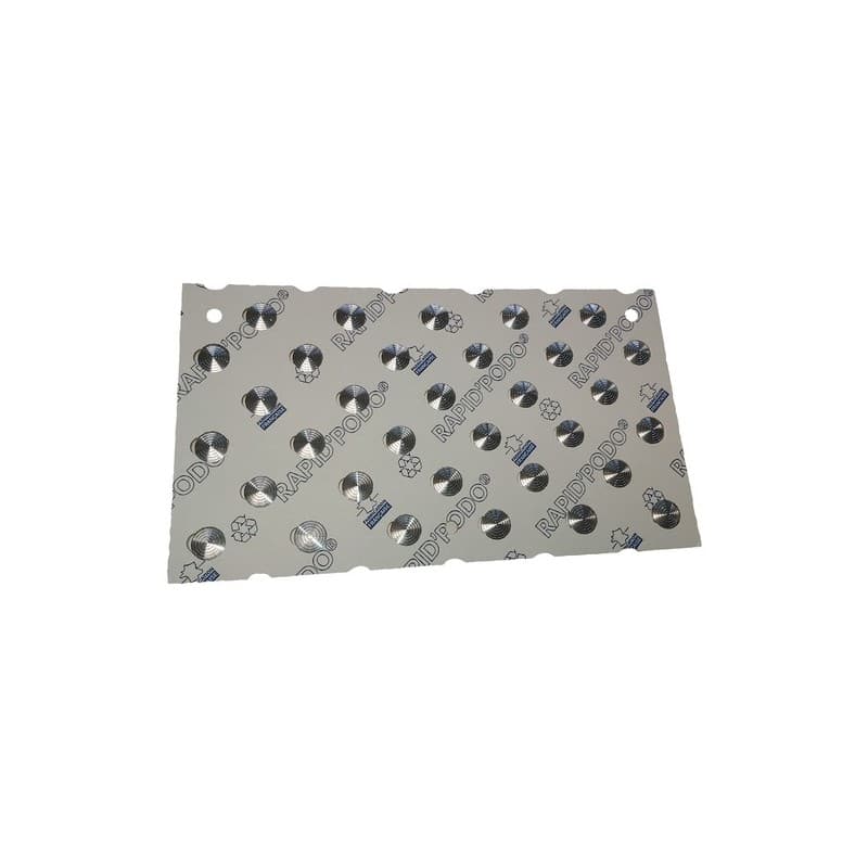 Pastilles podotactiles rapid'podo auto-adhésives gris 25 mm 1 kit(s) 165 pastilles podotactiles auto-adhésives - aluminium aluminium auto-adhésif inté