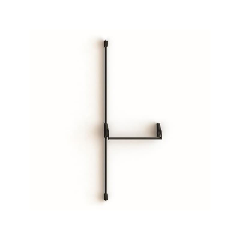 Barre anti-panique 89 design 1 pièce(s) barre anti-panique 2 points haut, bas (1250 mm) - noir - jpm