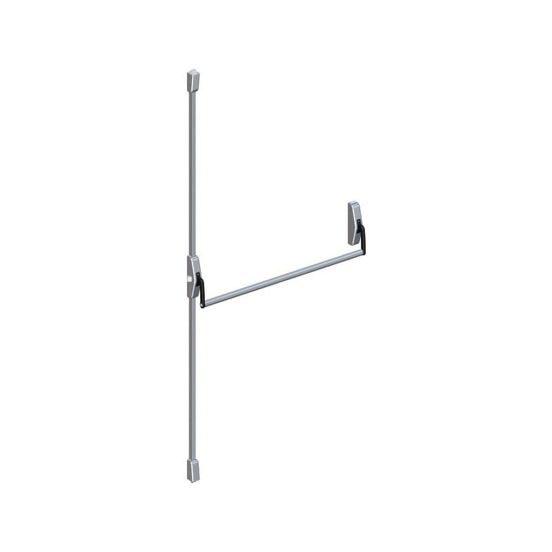 Barre anti-panique 89 design 1 pièce(s) barre anti-panique 3 points haut, bas, lat (950 mm) - argent - jpm