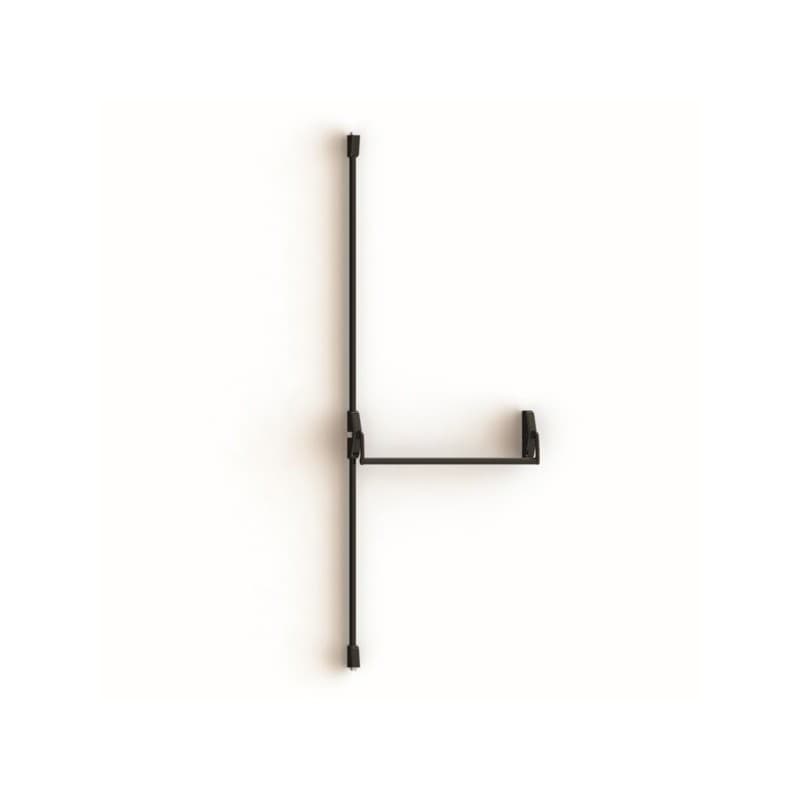 Barre anti-panique 89 design 1 pièce(s) barre anti-panique 3 points haut, bas, lat (1250 mm) - noir - jpm