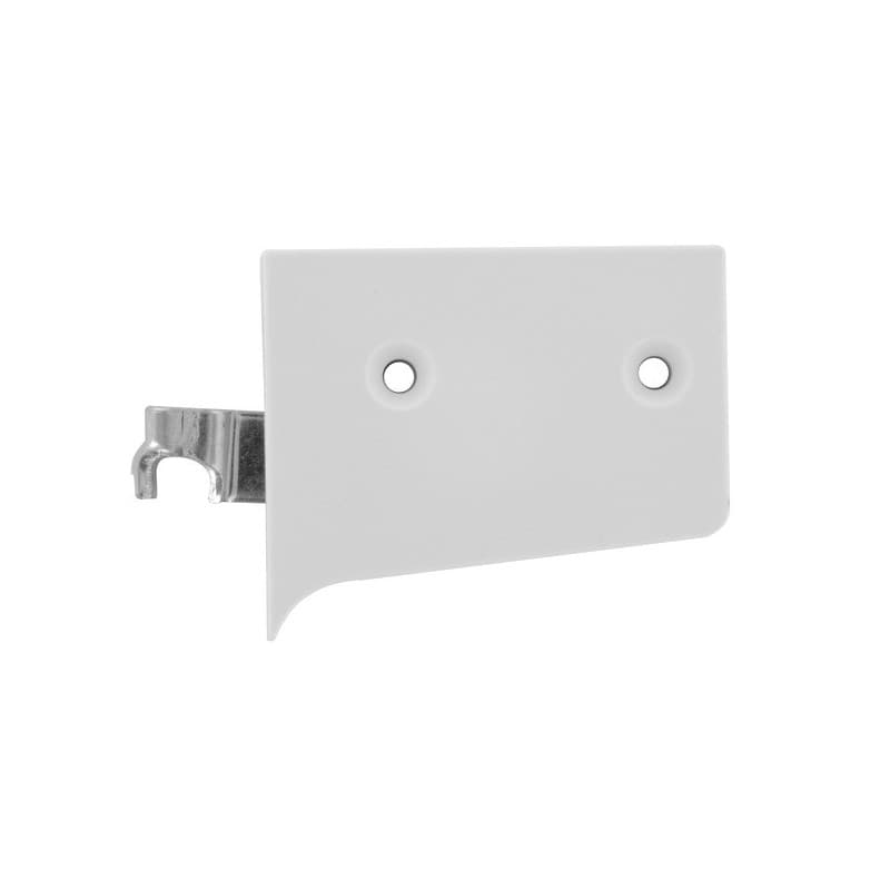 Attache élément - acier zingué / plastique blanc 1 blister(s) de 1 unité(s) attache élément - acier zingué / plastique blanc - interges.com