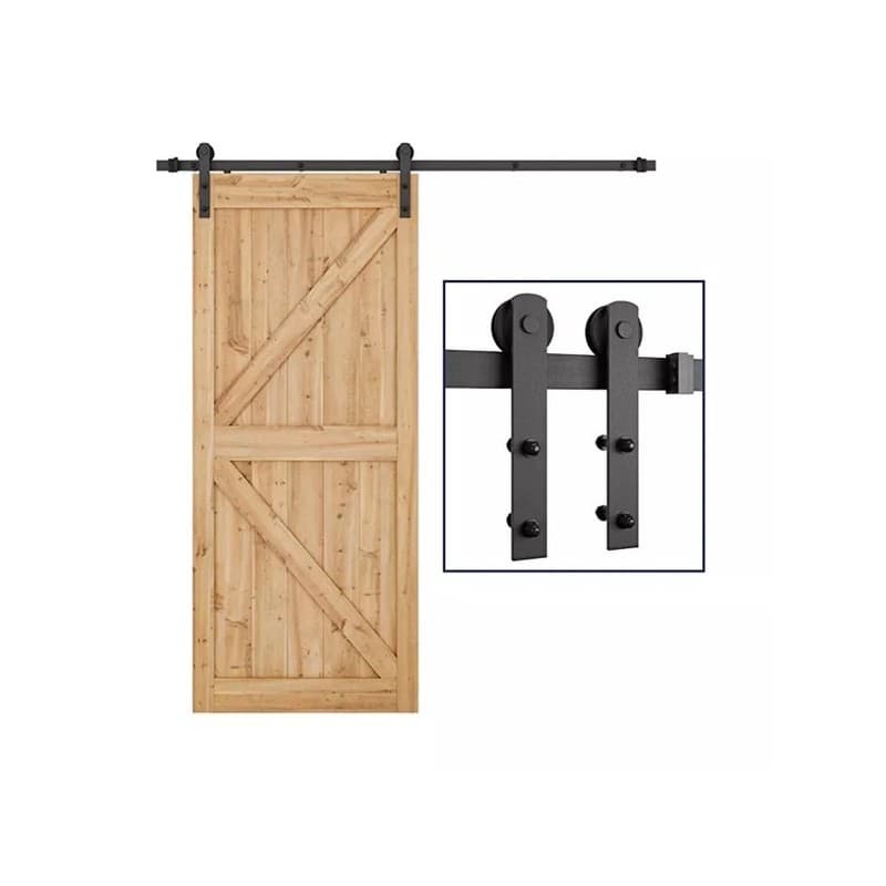 Kit rail couliss noir fer indus 2ml 1 pièce(s) kit rail couliss noir fer indus 2ml - interges.com