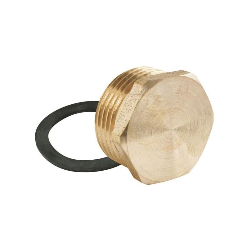 Bouchon m17x23 avec joint plat - laiton nickelé 1 unité(s) bouchon m17x23 avec joint plat - laiton nickelé - somatherm for you