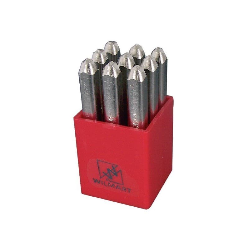 Chiffres et lettres à frapper hrc 60-62 jeu de chiffres à frapper endroit 8 mm 1 jeu(x) - wilmart