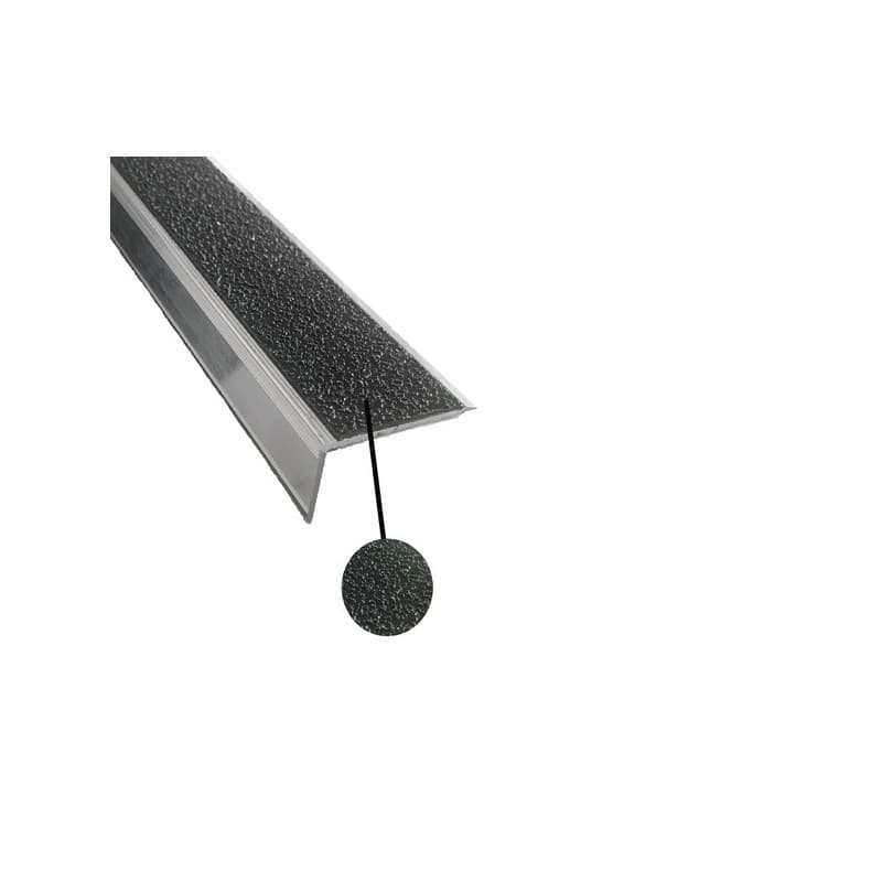Nez de marche cornière spécial rénovation waccess® 1 pièce(s) nez de marche cornière - 3000 x 39 x 23 mm - noir intérieur et extérieur aluminium anodi