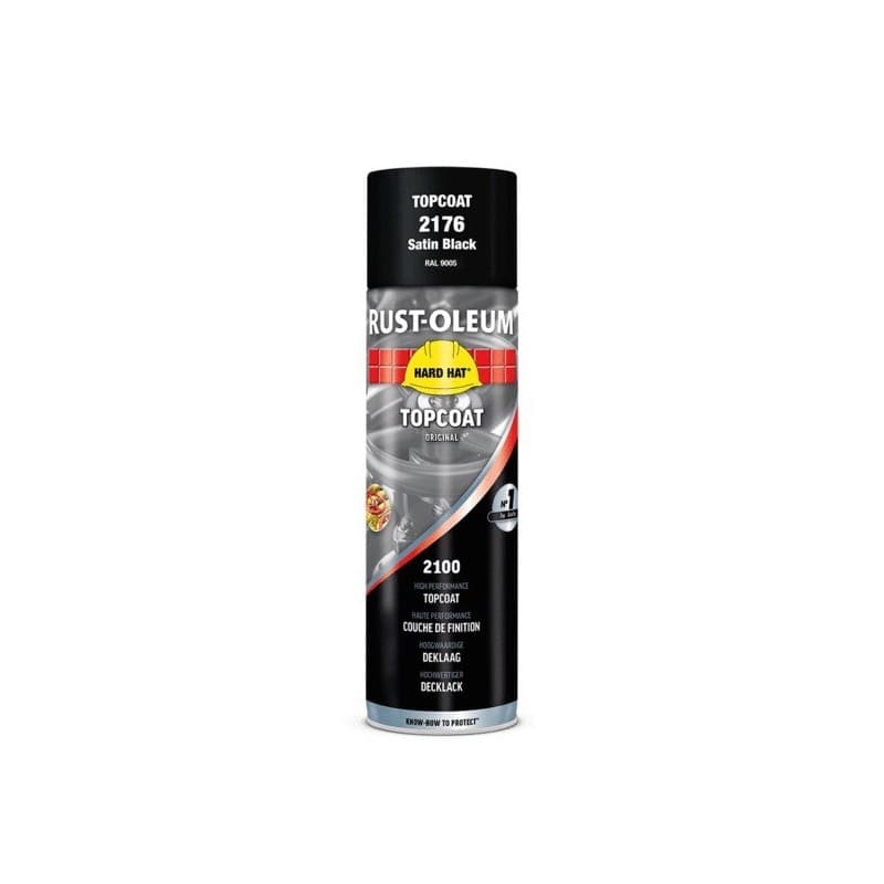 Aérosol de peinture industrielle hard-hat® 1 aérosol(s) de 500 millilitre(s) aérosol de peinture hard-hat® - noir satiné (ral 9005) 500 ml ral 9005 n
