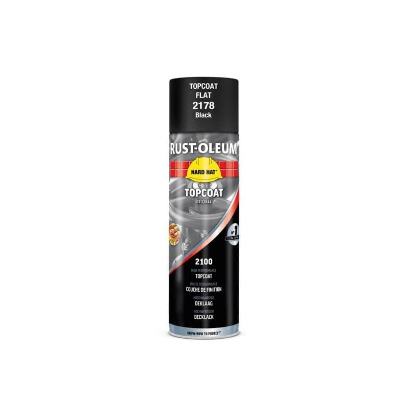 Aérosol de peinture industrielle hard-hat® noir mat 1 aérosol(s) de 500 millilitre(s) aérosol de peinture hard-hat® - noir mat 500 ml - rustoleum