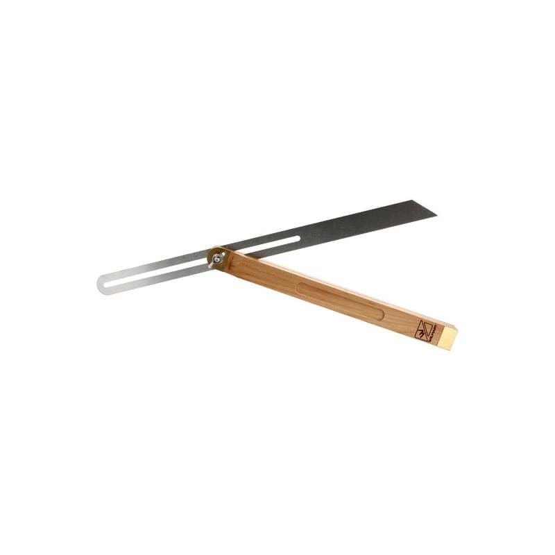 Fausse équerre de menuisier talon bois fausse équerre à coulisse 400 mm 1 pièce(s) - wilmart