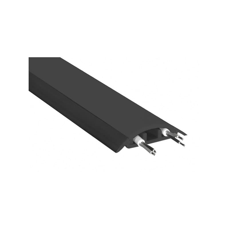 Passage de câbles 1 pièce(s) passage de câbles petites sections - noir (2500 x 75 x 16 mm) - wattelez