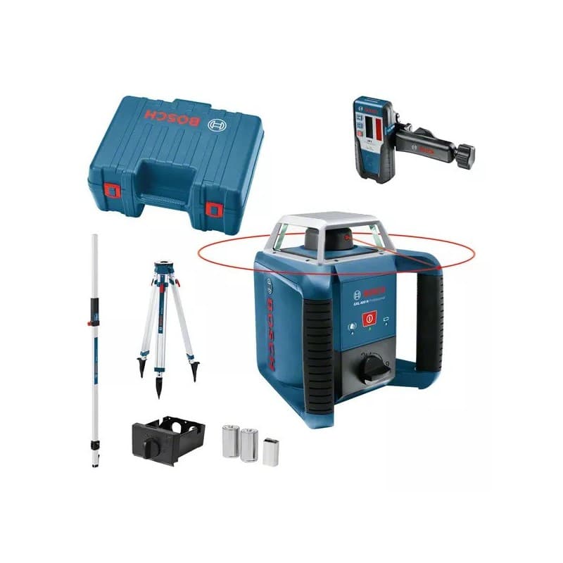 Laser rotatif grl400h + trépied + mire + récepteur non connecté classe ii lignes 1 coffret(s) de 4 pièce(s) laser rotatif grl400h + trépied + mire + r
