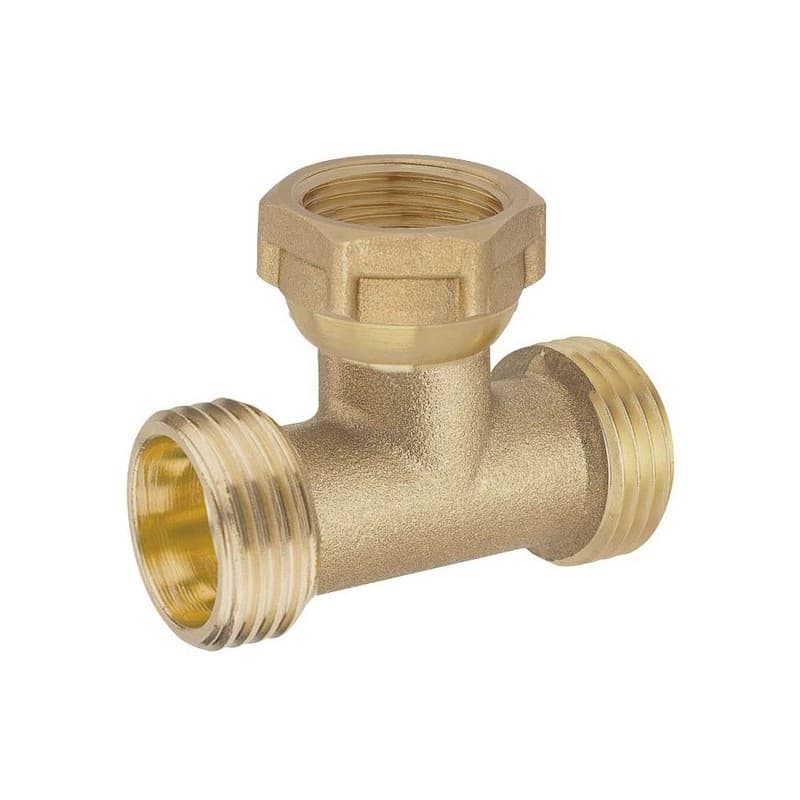 Té à écrou mobile - laiton 1 unité(s) té à écrou mobile mf20x27 m20x27 laiton 20/27 (3/4") mâle / femelle - boutte