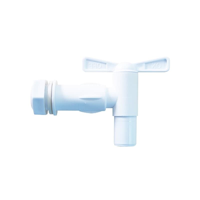 Robinet de cuve 1 unité(s) robinet cuve m20x27 9x13.5x3.8cm plastique - blanc - boutte