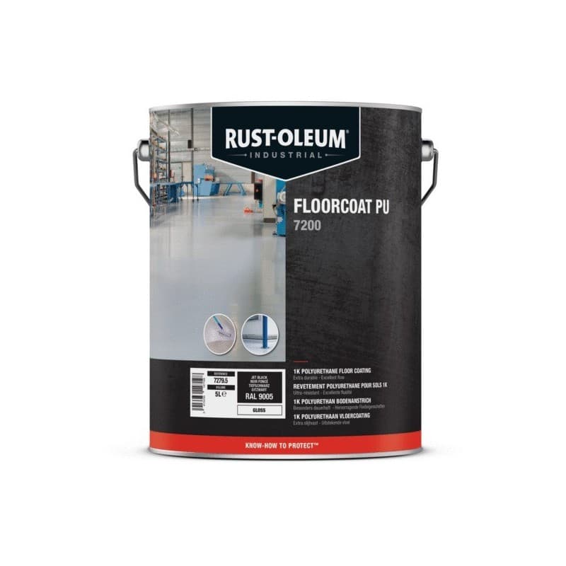 Revêtement de sol floorcoat pu 7200 alkyde brosse/rouleau white spirit 24 heure(s) 5 très soigné supports anciens ou tachés, ou humides 1.1 4 heure(s)