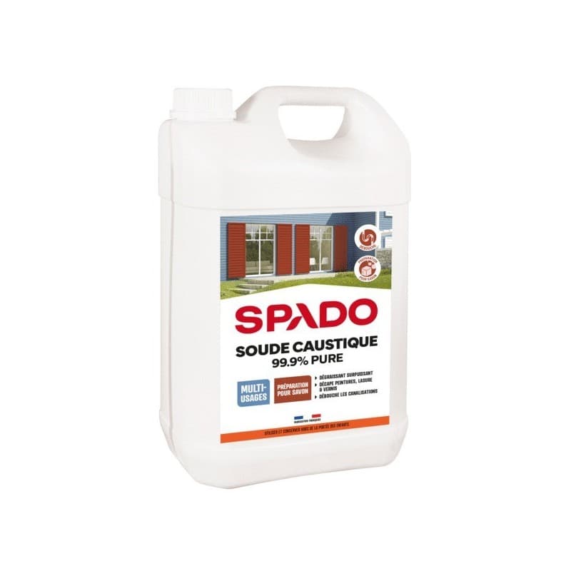 Soude caustique pure soude caustique pure spado 1 bidon(s) de 4 kilogramme(s) - spado