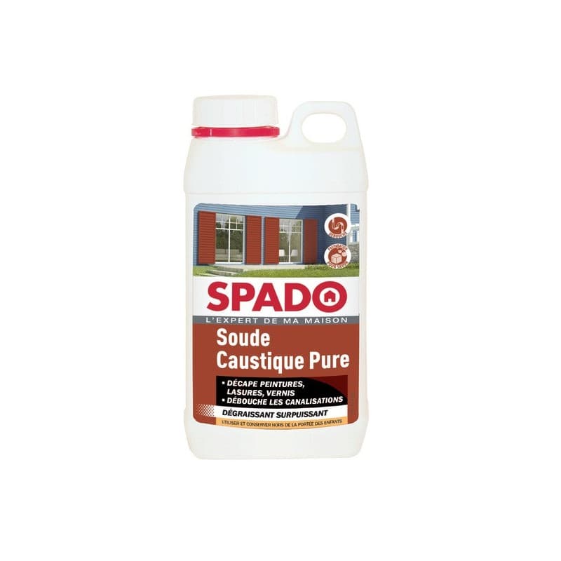 Soude caustique pure soude caustique pure spado 1 bidon(s) de 1 kilogramme(s) - spado