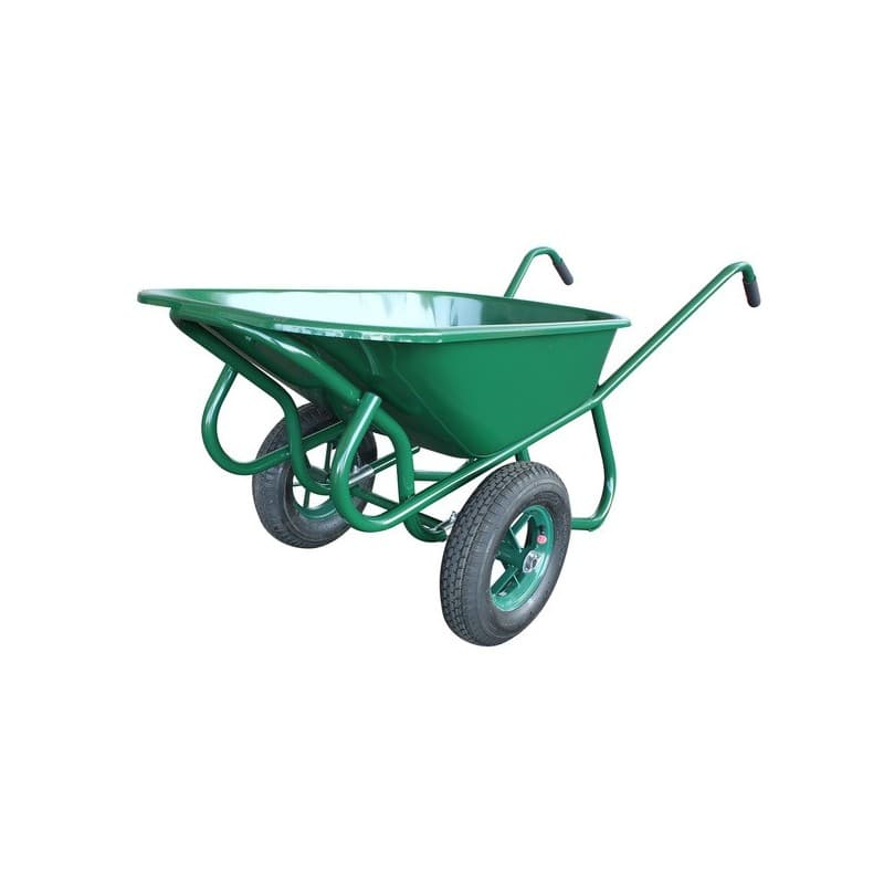 Brouette 2 roues verte 160l vert brouette 2 roues verte 160l 160 litre(s) 1 pièce(s) gonflable 250 kg - altrad saint denis