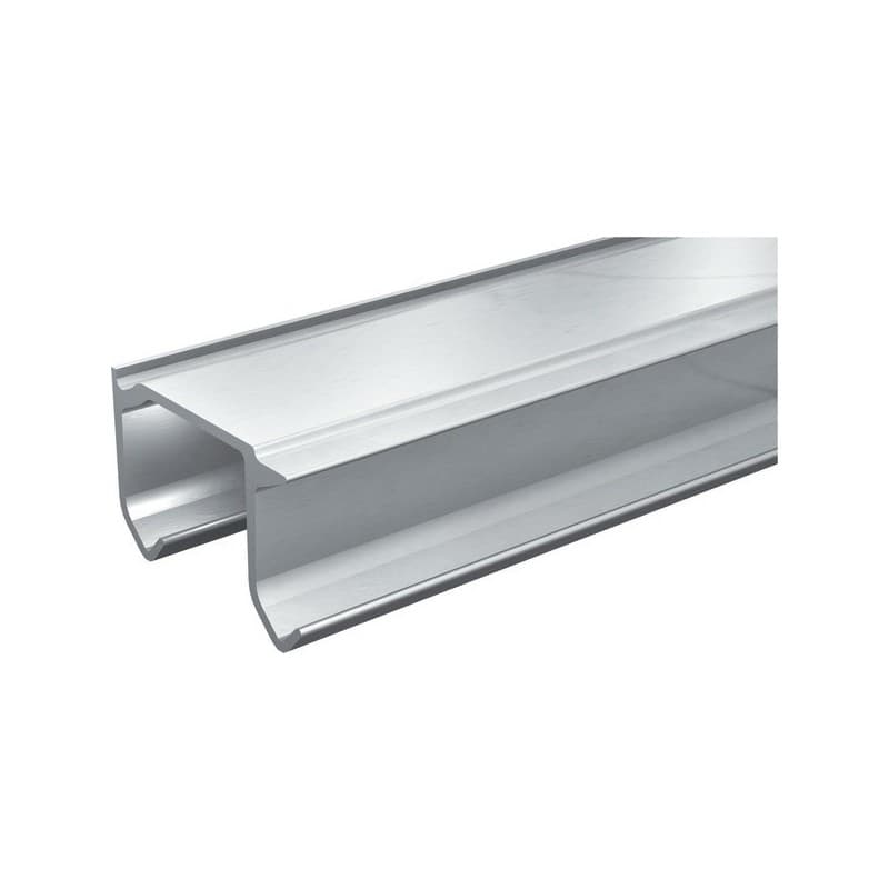 Rails tubel 1 pièce(s) rail tubel 40 kg aluminium double renforcé 3 m aluminium 40 kg 3 mm - mantion sas