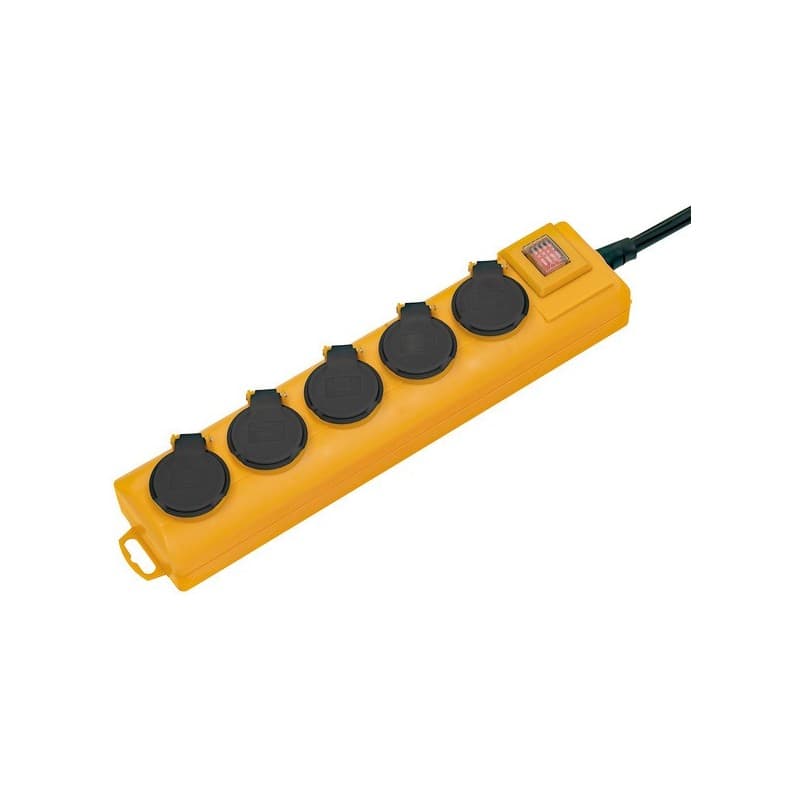 Socle multiprise super-solid 5 prises 2 m + interrupteur h07rn-f 3g1,5 2.00 m socle multiprise super-solid 5 prises 2 m + interrupteur 1 pièce(s) - br