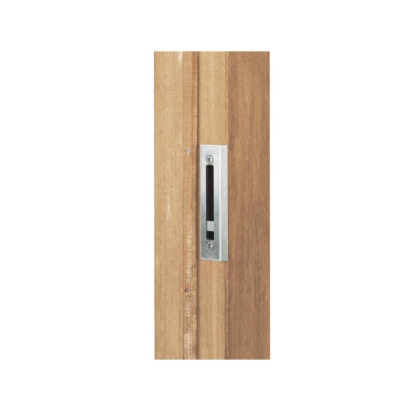 Gâche de serrure à encastrer h-metal 1 pièce(s) gâche en inox pour serrure à encastrer de portail bois - locinox