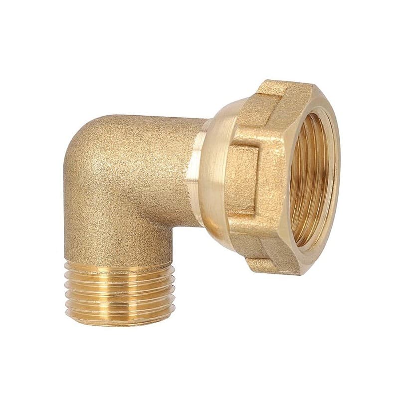 Coude à écrou mobile - laiton 1 unité(s) coude à écrou mobile mf20x27 - laiton laiton 20/27 (3/4") mâle / femelle 90° - boutte