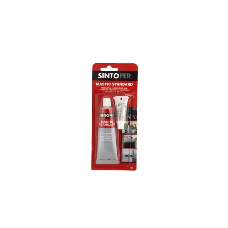 Mastic fer blanc standard + durcisseur mastic fer blanc standard + durcisseur 1 tube(s) de 123 gramme(s) - sinto
