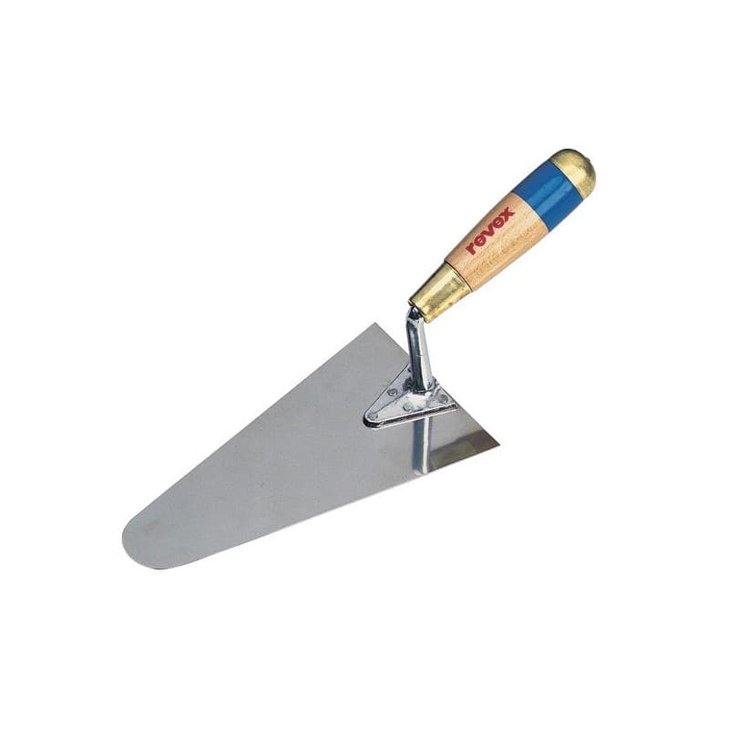 Truelles rondes inox truelle italienne ronde inox 200 mm bois 1 pièce(s) bois inox 200 mm truelle ronde - revex sas