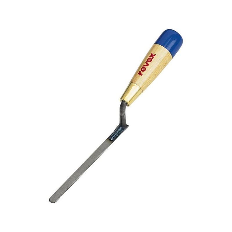 Truelles joint plat truelle joint plat 12 mm cazzuola 1 pièce(s) acier bois truelle à joints 12 cm 150 mm 120 g - revex sas