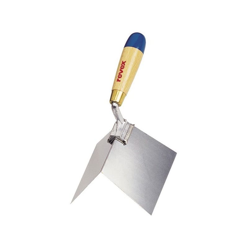 Truelle d'angle inox truelle d'angle intérieur inox 120 x 97 mm 1 pièce(s) bois inox truelle d'angle 120 mm - revex sas