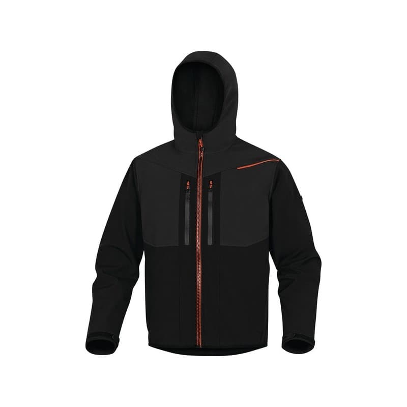 Veste softshell horten 2 veste softshell horten 2 noir/orange txl entre 4 et 6 xl softshell 300 - 400 g 1 pièce(s) polyester, élasthanne noir, orange