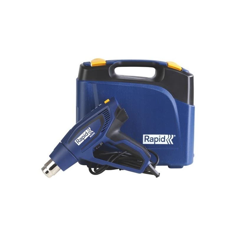 Pistolet à air chaud rapid r2000 2000w secteur 2000 w 600 °c 500 l/min 1 pièce(s) pistolet à air chaud rapid r2000 2000w 0.79 kg - rapid