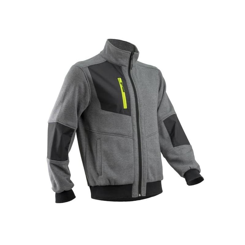 Veste molleton mikan s gris 300 - 400 g entre 1 et 3 coton / polyester veste veste molleton mikan gris chiné ts 1 pièce(s) - coverguard euro protectio