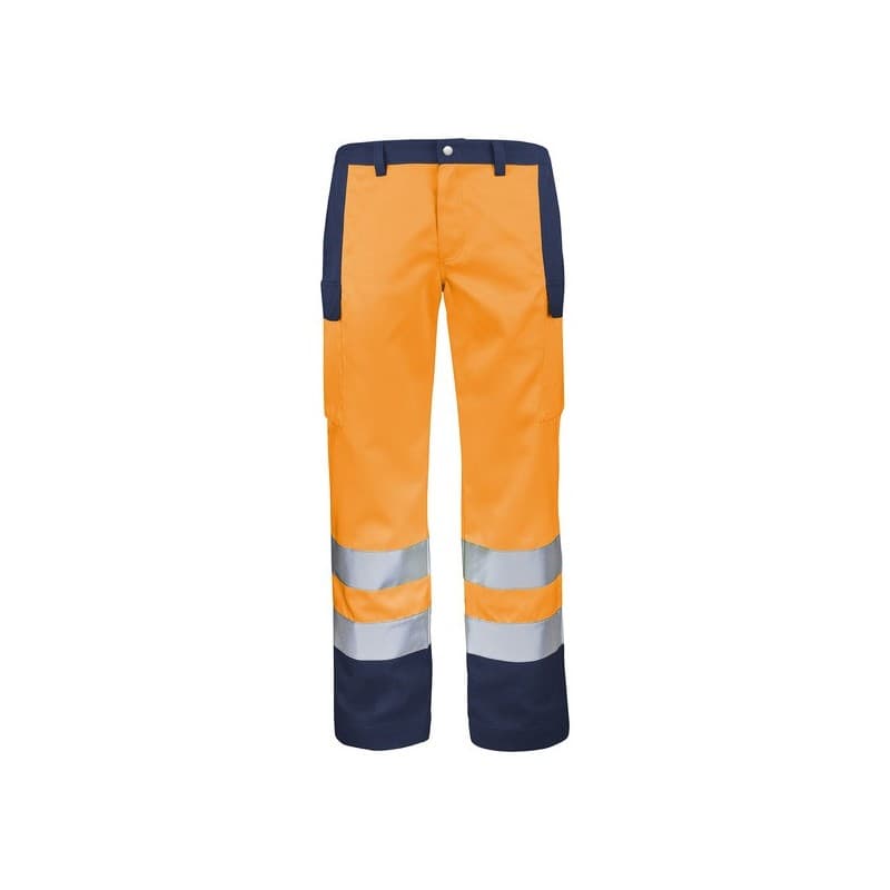Pantalon fluo base xp 200 - 300 g entre 4 et 6 pantalon t6 polyester / coton 1 pièce(s) pantalon fluo base xp orange/marine t6 bleu , orange - cepovet