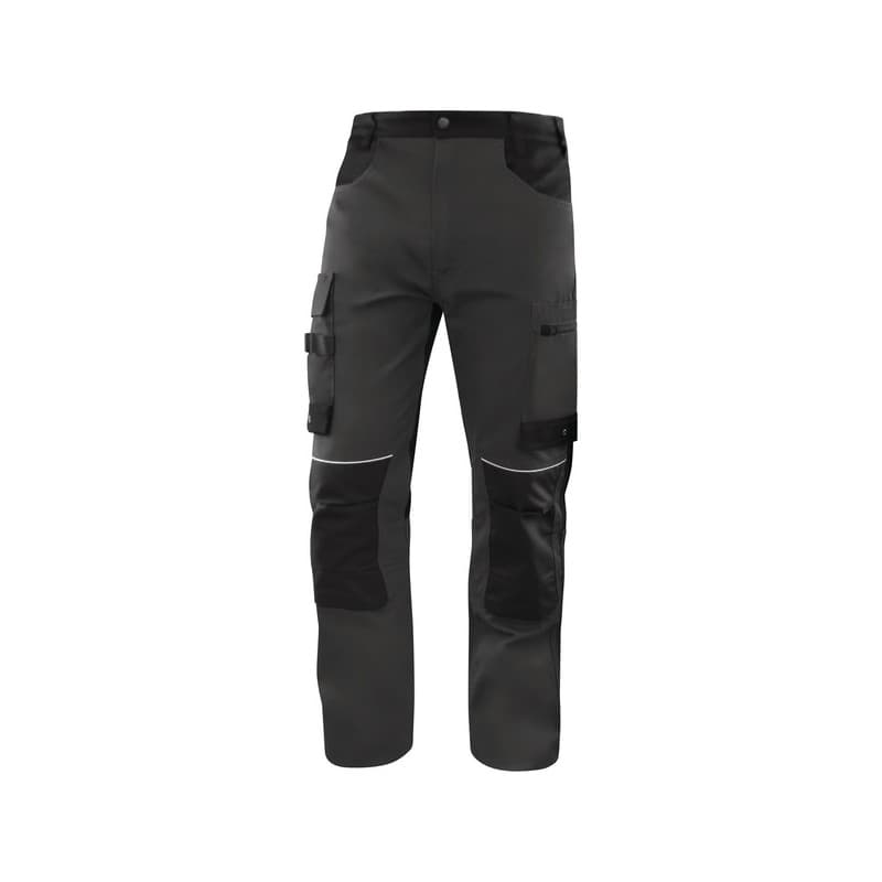 Pantalon mach 5 v3 200 - 300 g l 7 et plus coton / polyester pantalon 1 pièce(s) pantalon mach5 v3 gris/noir l gris, noir - delta plus