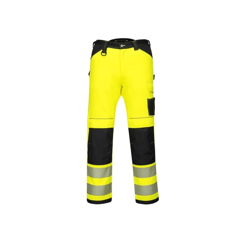 Pantalon pw3 hivis work 300 - 400 g 7 et plus pantalon 52 polyester / coton 1 pièce(s) pantalon pw3 hivis work jaune/noir t52 jaune, noir classe 2 - p