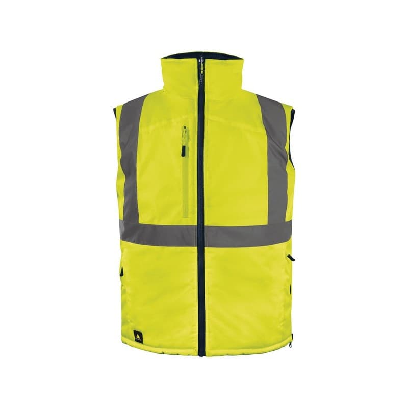 Gilet réversible fidji 3 gilet 200 - 300 g entre 4 et 6 m 1 pièce(s) gilet réversible hv fidji 3 jaune/bleu tm polyamide, polyester classe 2 - delta p