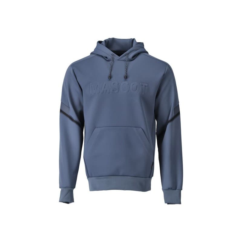Sweat capuche polaire customized 300 - 400 g entre 1 et 3 bleu xs sweat 1 pièce(s) élasthanne , polyester recyclé sweat à capuche polaire bleu gris tx