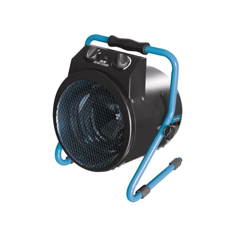 Chauffage soufflant mobile 230v 3 kw électrique 320 mm 6 kg 3.3 kw 1 pièce(s) chauffage soufflant mobile 230v 3 kw 250 mm air pulsé 305 m³/h 360 mm 6