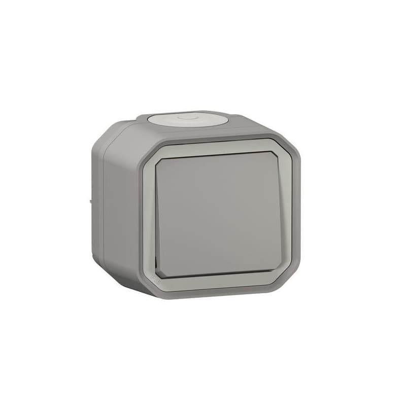 Interrupteur étanche en saillie plexo (nouvelle version) 1 pièce(s) interrupteur ou va-et-vient 10 a 230 v plexo blanc monobloc en saillie va-et-vient