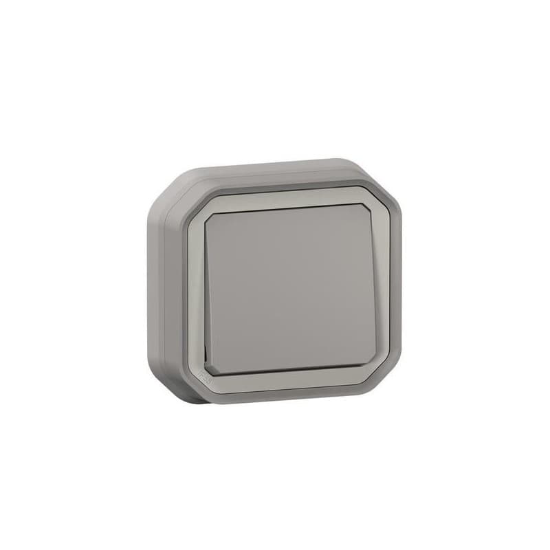 Interrupteur étanche en saillie plexo (nouvelle version) interrupteur plexo encastré complet 10 a 230 v gris 1 pièce(s) monobloc en saillie temporisé