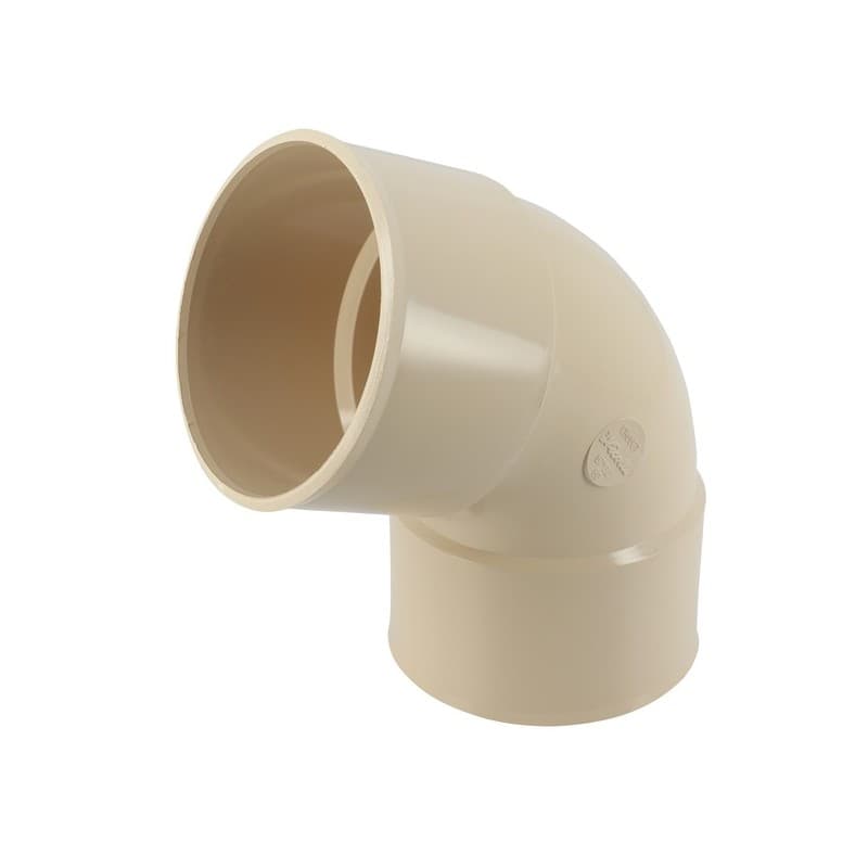 Coude pvc coude femelle-femelle 67°30 ø 80 mm sable 1 pièce(s) - nicoll