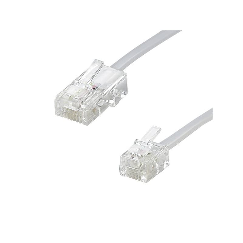 Cordon rj45/rj11 1.8m blanc 1 pièce(s) cordon rj45/rj11 1.8m blanc - ets normand optex