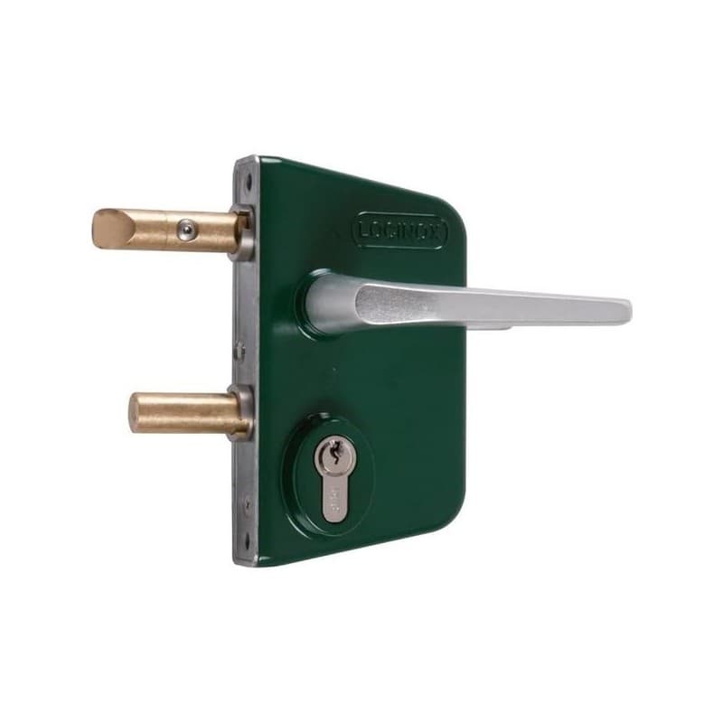 Serrure de type lc pour portail battant 1 pièce(s) serrure de portail battant lc / 30, 40 ou 50 mm - vert - locinox