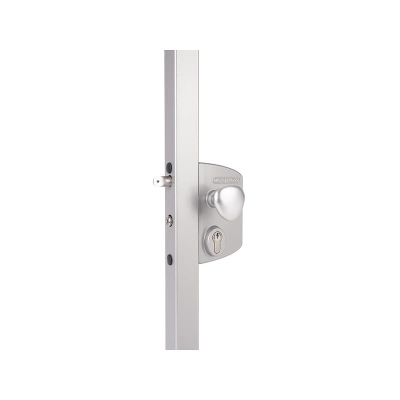 Serrure le de type industriel électrique pour portail battant à rupture 1 pièce(s) serrure élec. à rupture de courant pour profil de 40 à 60 mm - loci