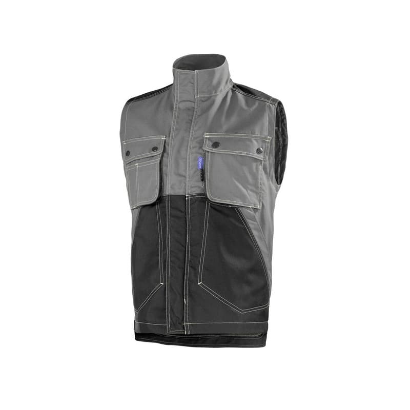 Gilets craft worker gilet craft worker gris convoy/noir t1 gilet 200 - 300 g 7 et plus coton / polyester t1 1 pièce(s) gris, noir - cepovett